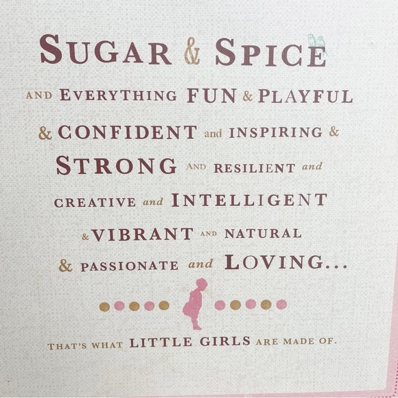 Sugar & Spice Little Girl’s Canvas Nursery Art Decor - Picture 3 of 6